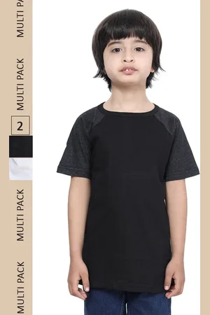IndiWeaves Boys Pack Of 2 Pure Cotton T-shirts