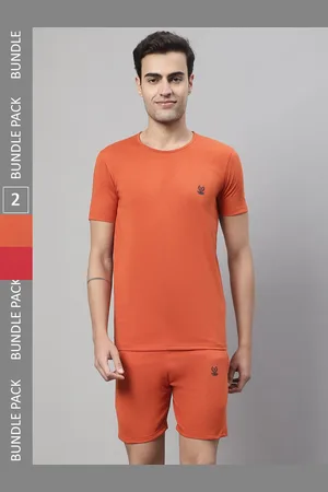 VIMAL JONNEY Pack of 2 Sports T-Shirt With Shorts