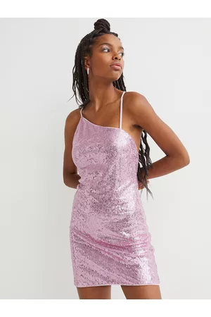 H&M Women Purple Sequined Dress