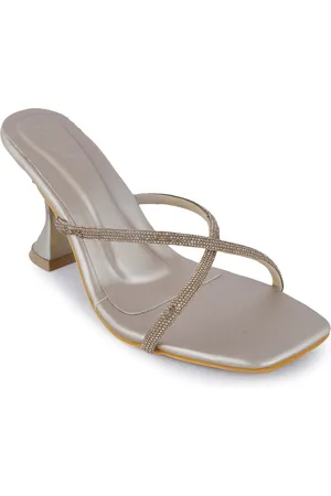 Scentra Embellished Block Heels