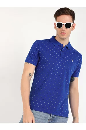 Provogue Printed Polo Collar Slim Fit T-shirt