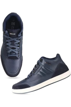 Red Chief Men Textured Leather Sneakers