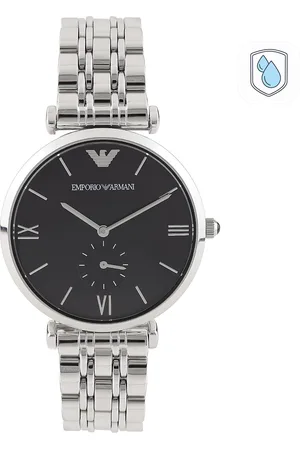 Emporio Armani GIANNI T-B Unisex Black Analogue Watch AR1676
