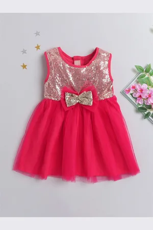 MANY FROCKS & Girls Sequinned Embellished Fit & Flare Dress