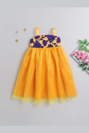 MANY FROCKS & Girls Floral Embroidered Empire Midi Dress