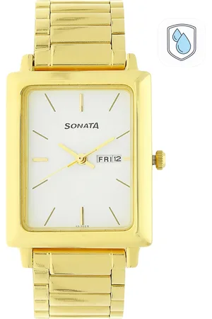 Sonata Office Wear Men White Analogue watch NL7078YM03