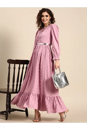Sangria Women Fit and Flare Tiered Dress