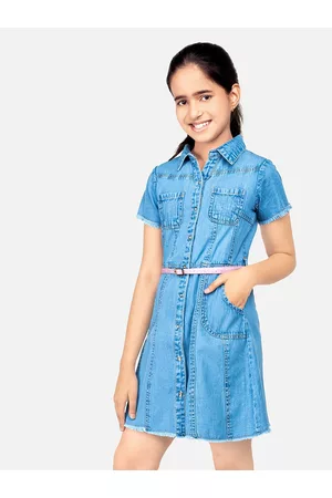 Levi's® Girls' Long Sleeve Denim Dress - Light Blue 6x : Target
