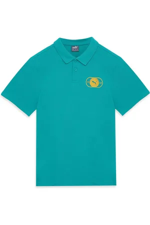 PUMA Boys Polo Collar Regular Fit Cotton T-Shirt