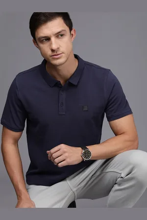 WROGN Men Polo Collar Pure Cotton Slim Fit T-shirt