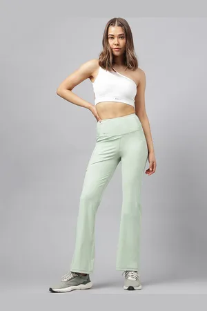 Fitkin Women High Waist Bootcut Anti Odour Technology Track Pant