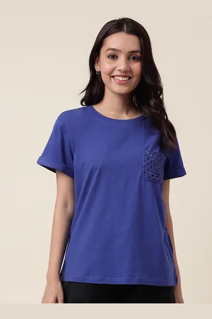 Fabindia Round Neck Cotton T-Shirt