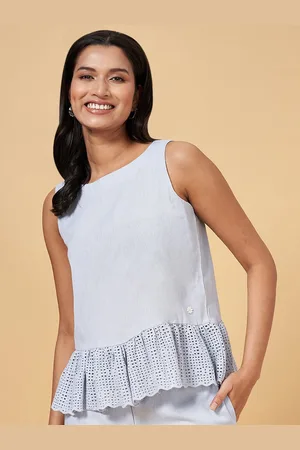 Pantaloons Schiffli Cotton Top