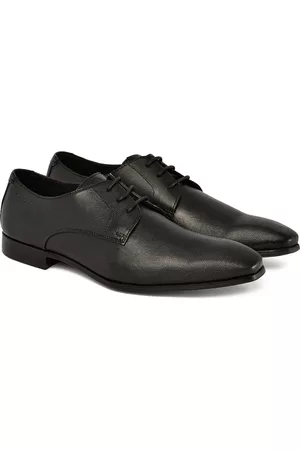 Ruosh Men Textured Leather Formal Derbys