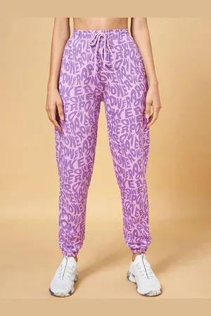 Pantaloons Women Typography Printed Cotton Joggers