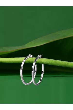 Accessorize London Women Medium Tube Hoop Earrings