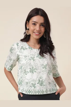 Fabindia Floral Printed Cotton Top