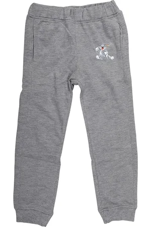 LOONEY TUNES Boys Grey Solid Joggers