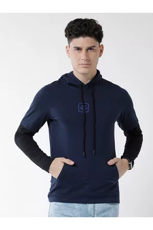 WROGN Men Long Sleeves Hooded Cotton Sweatshirt