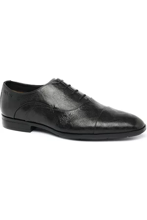 Ruosh Men Textured Leather Formal Oxfords