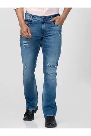 SPYKAR Men Relaxed Fit Mildly Distressed Heavy Fade Jeans