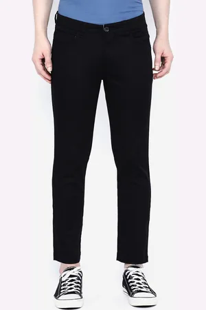 Giordano Men Black Smart Slim Fit Solid Regular Trousers