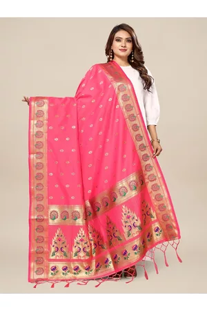 Kalini Ethnic Motifs Woven Design Banarasi Dupatta With Zari