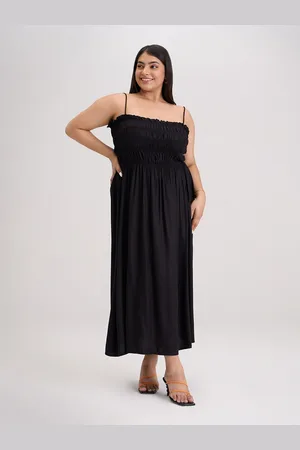 20Dresses Black Gathred Or Pleated Maxi Dress