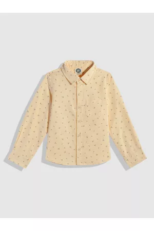 YK Boys Opaque Printed Casual Shirt
