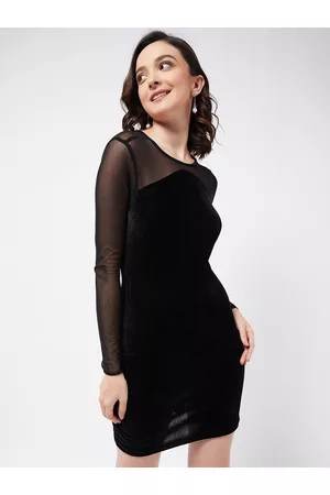 Color Capital Velvet Bodycon Mini Dress