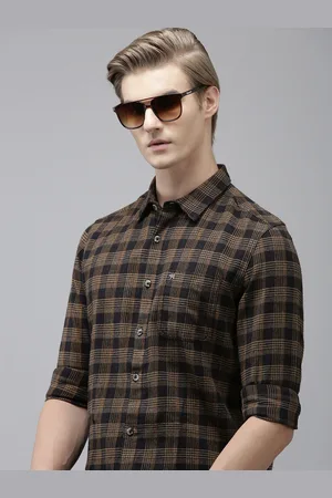 THE BEAR HOUSE Men Blue Slim Fit Opaque Checked Casual Shirt