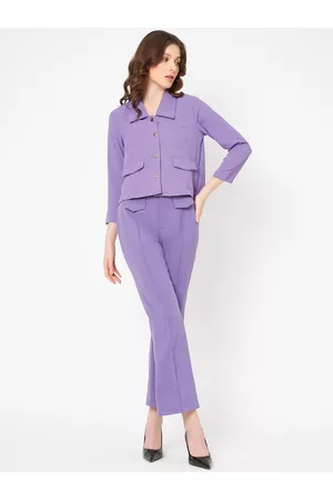 Buy Blue Trousers  Pants for Women by MADAME Online  Ajiocom