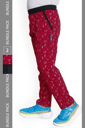 IndiWeaves Boys Pack Of 2 Printed Cotton Track Pants
