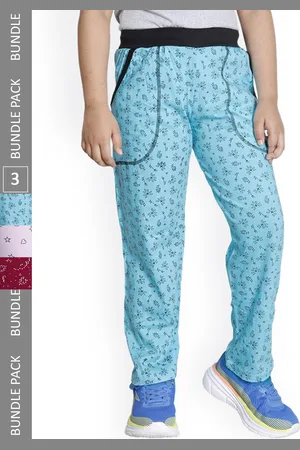 IndiWeaves Boys Pack of 3 Floral Printed Cotton Track Pants