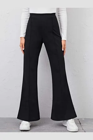 Broadstar Women Comfort Flared High-Rise Bootcut Trousers