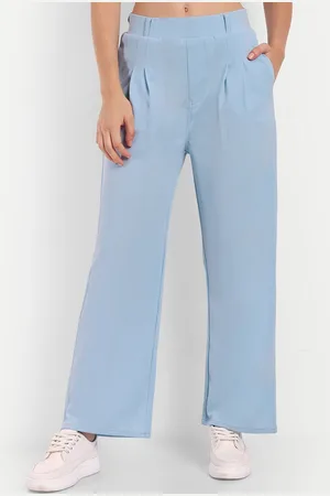 Broadstar Women High-Rise Smart Wide Leg Parallel Trousers