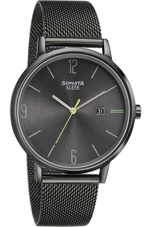Sonata Sleek 3 Men Stainless Steel Straps Analogue Watch NR7131NM01