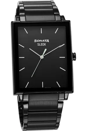 Sonata Men Stainless Steel Bracelet Style Straps Analogue Watch 7148NM01