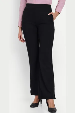 Broadstar Women Relaxed Flared High-Rise Non Iron Bootcut Trousers