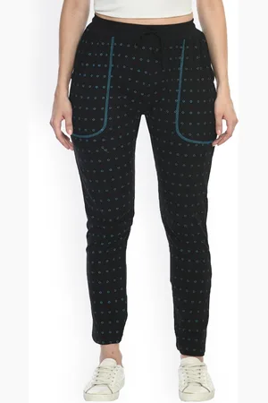IndiWeaves Women Printed Cotton Track Pants