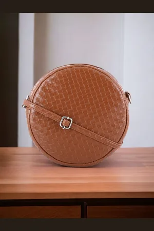 Toteteca Textured PU Small Structured Sling Bag