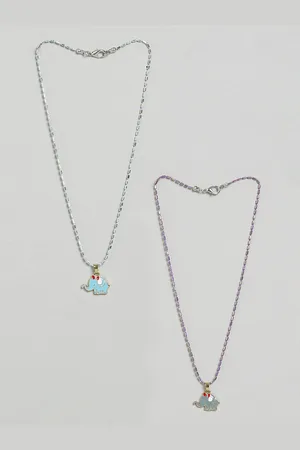 EL REGALO Girls Set Of 2 Necklace