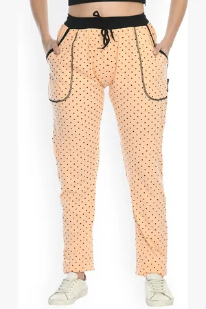 IndiWeaves Women Printed Cotton Track Pants