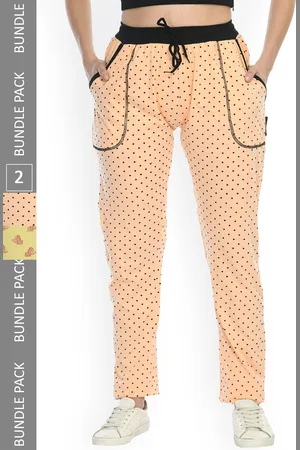 IndiWeaves Women Pack Of 2 Printed Cotton Track Pants