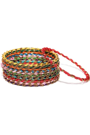 Anouk Set Of 12 Textured Bangles