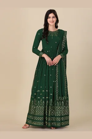 Ethnic Yard Embroidered Semi-Stitched Dress Material