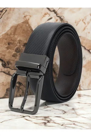 CRUSSET Men Textured Reversible Formal Belt