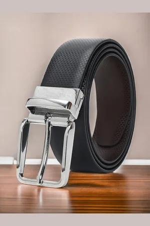 CRUSSET Men Textured Reversible Formal Belt