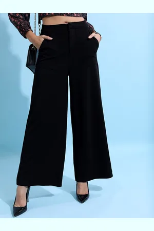 Ketch Women Mid Rise Wide Leg Trouser