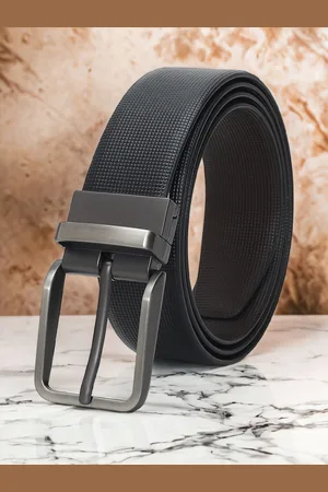 CRUSSET Men Leather Reversible Formal Belt